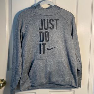 Nike grey DRI-fit sweater with hood